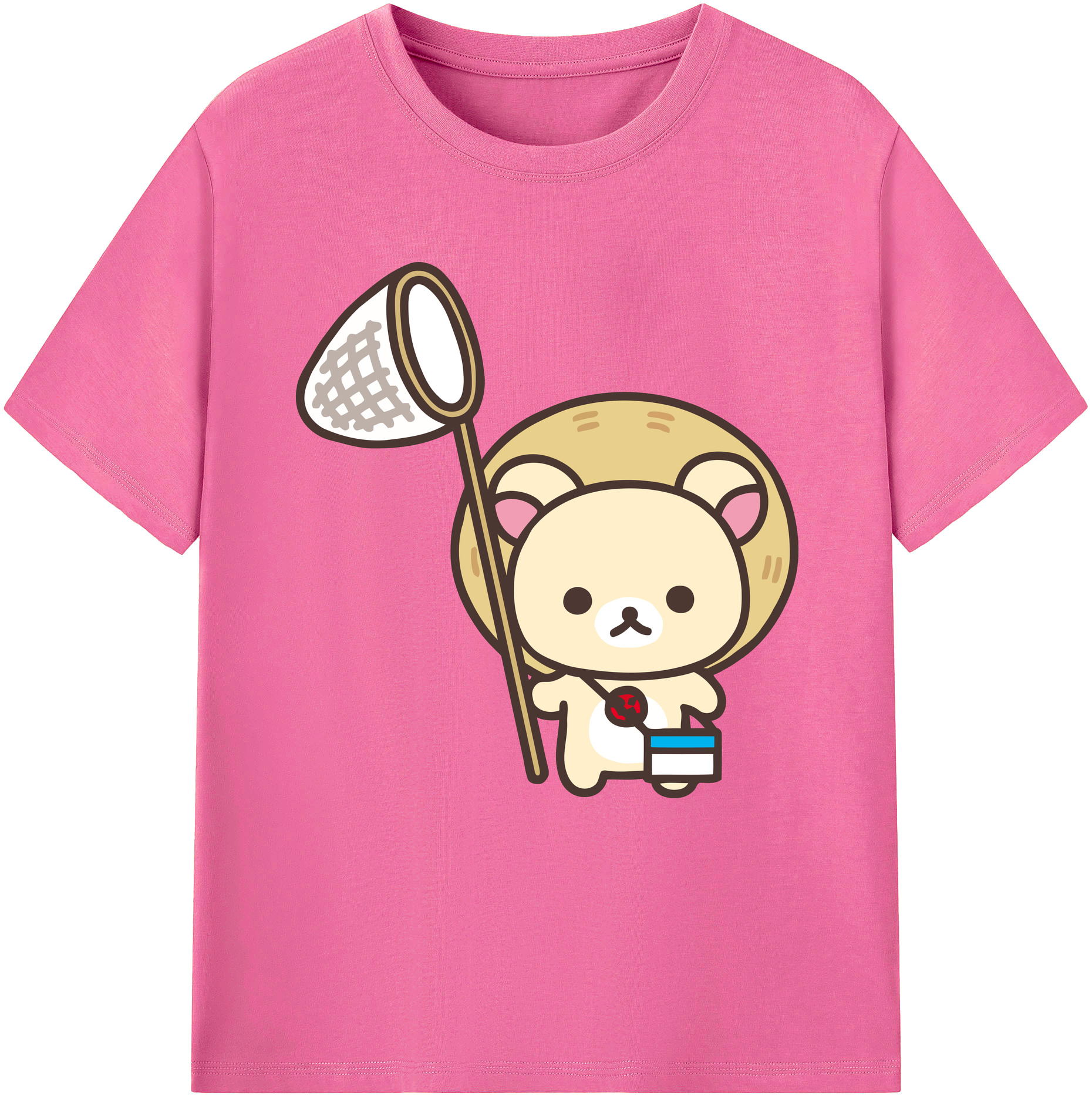 （画像用） リラックマ リラックマ キイロイトリ Rilakkuma Korilakkuma Kiiroitori レディースカジュアルプリントTシャツ（綿100％）
